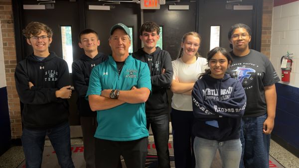CMSgt Doug McIntyre with athletes from Reagan Raiders Rifle that were able to attend, the kids CMP-NC State Director was trying to bring a bit of Anniston, Alabama's CMP Camp experience to.