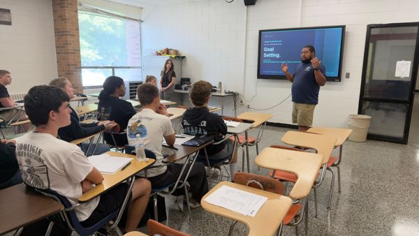 Seth Flanagan, Head Rifle Coach, Wofford College, NCAA Div - spoke with out athletes on Monday about the path to college and how setting their goals now could make the difference.